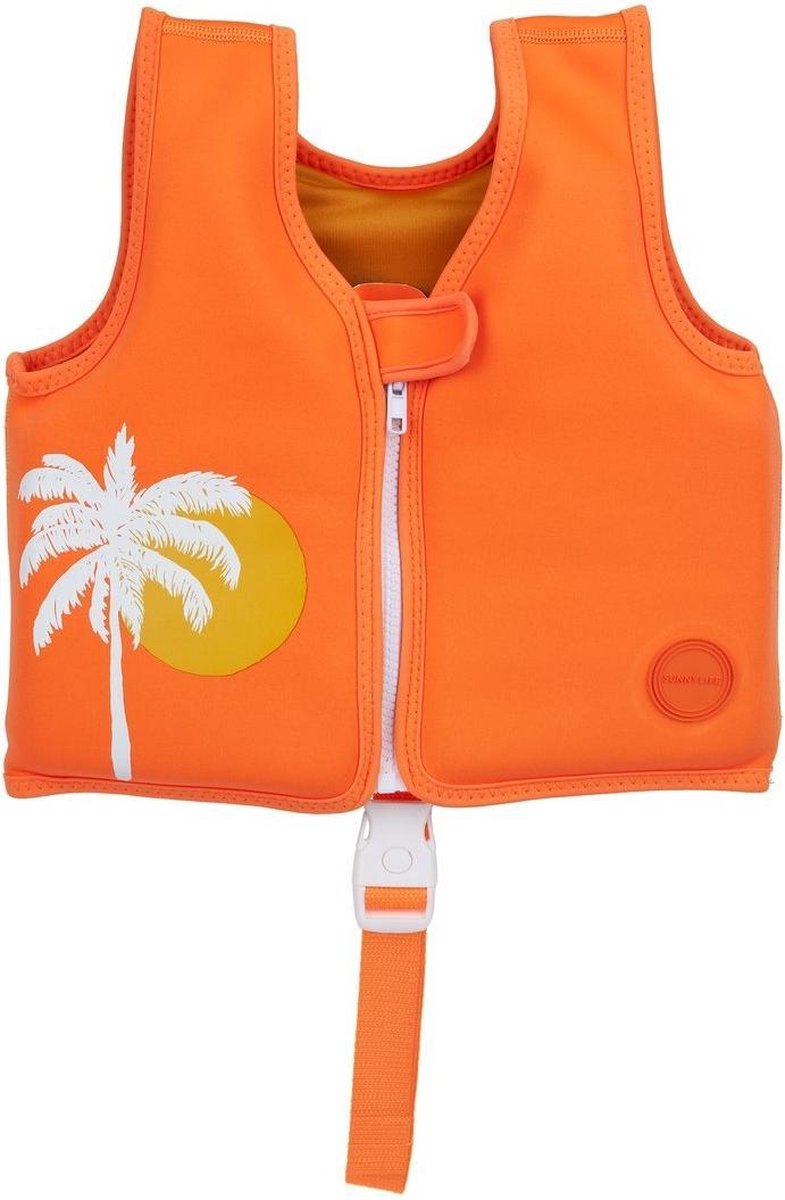 Sunnylife Zwemvest Desert Palms Neon Pomelo 1-2 Jaar