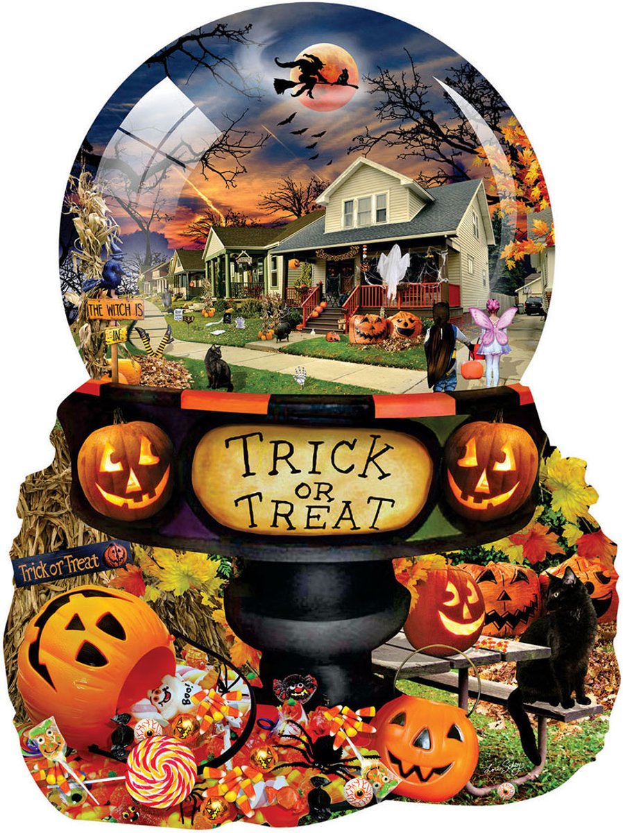 Halloween Globe-Vormenpuzzel *puzzelsenzo