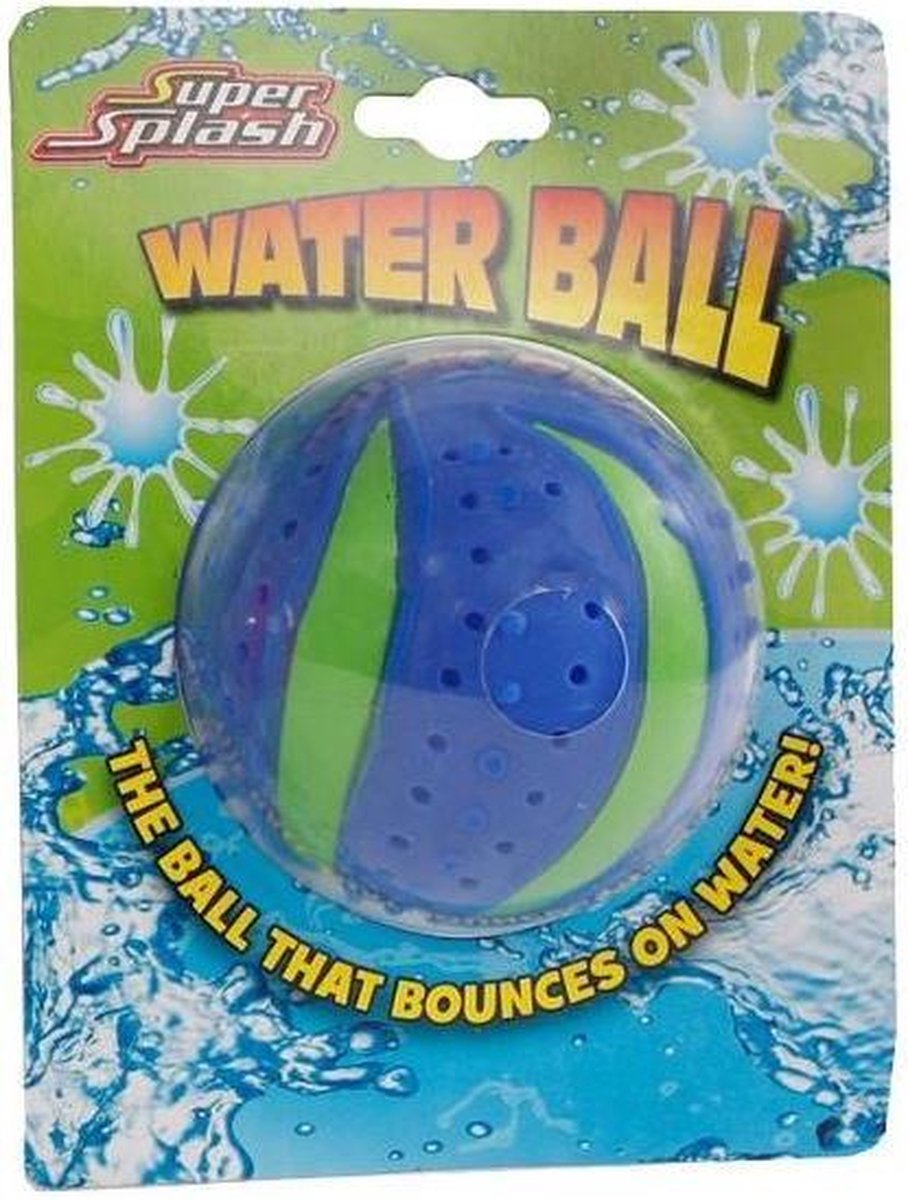 Super Splash Waterbal Junior 8 Cm Blauw