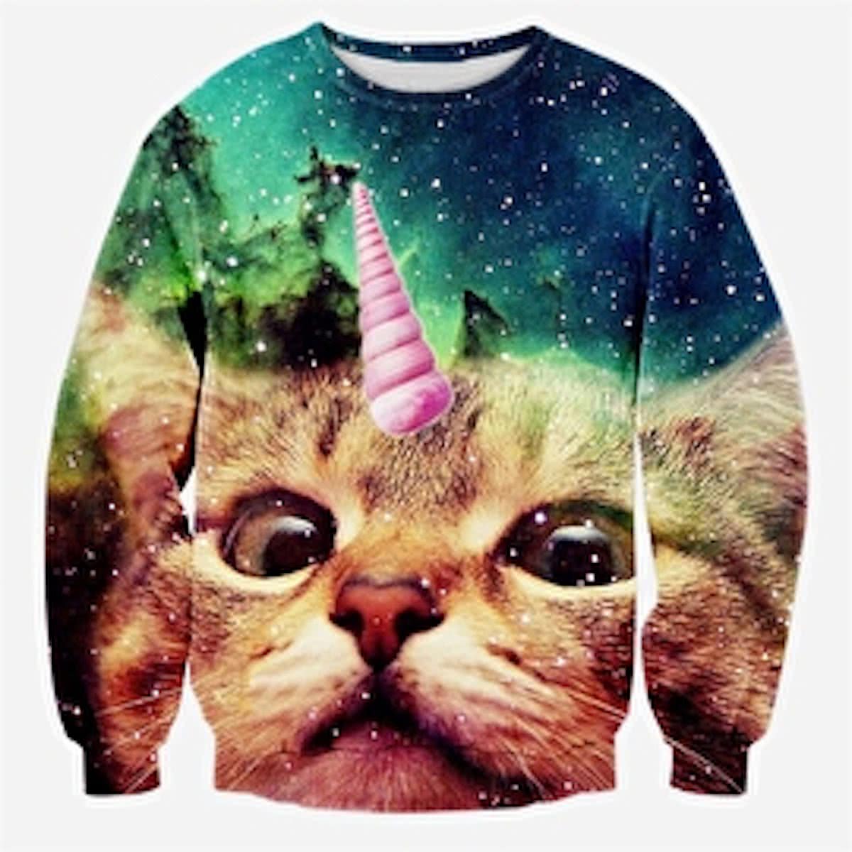 Unicorn cat trui Maat L