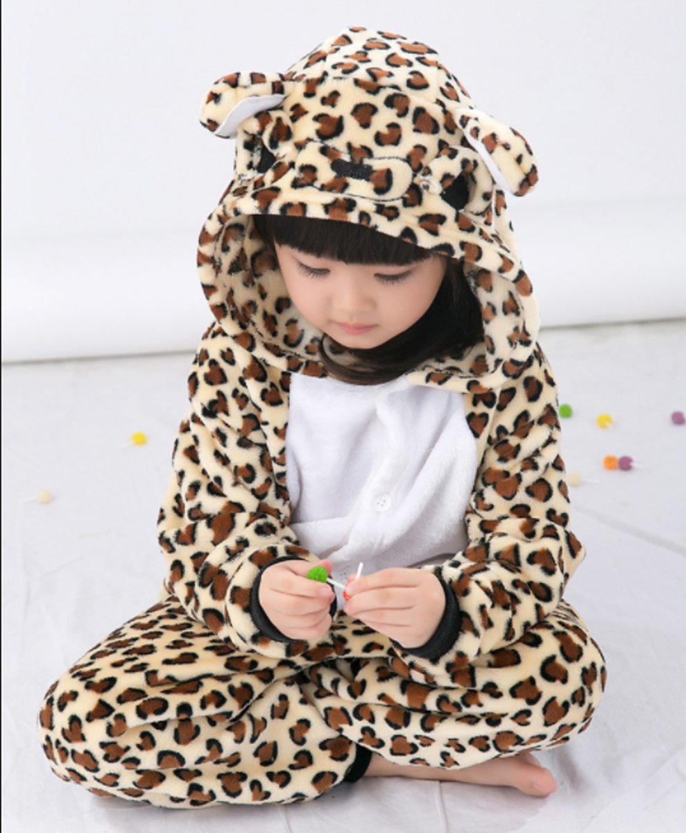 Luipaard onesie kinderen Dieren Onesies (L)