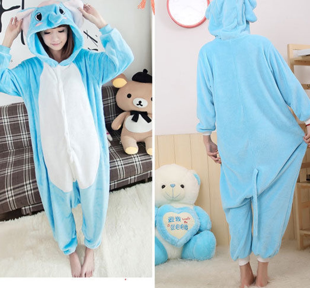 Olifant onesie Dieren Onesies (L)