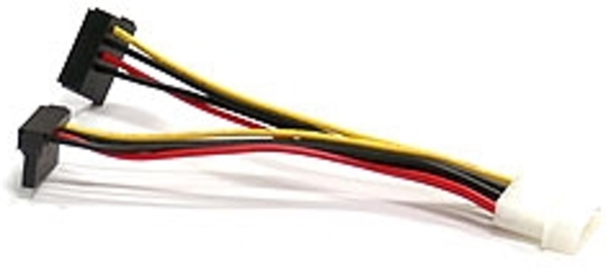 4-Pin to 2xSATA PWR Extension