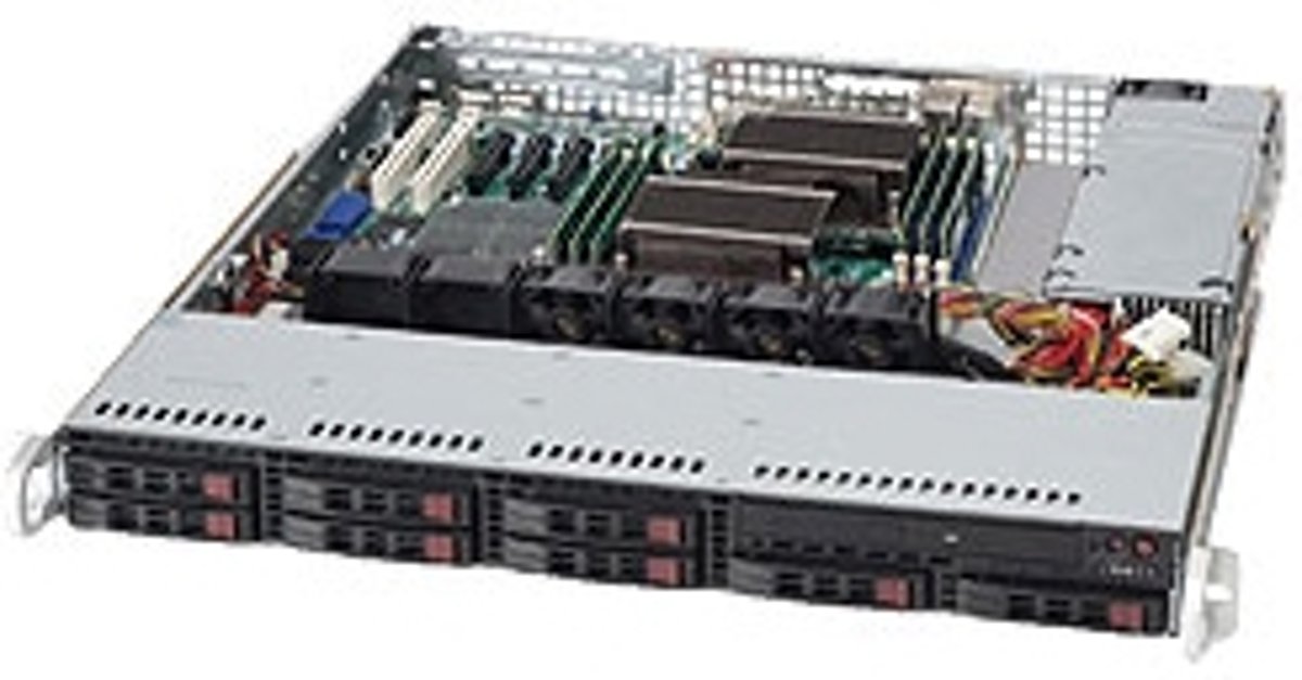 Supermicro 113MTQ-563CB computerbehuizing Rack Black 560 W