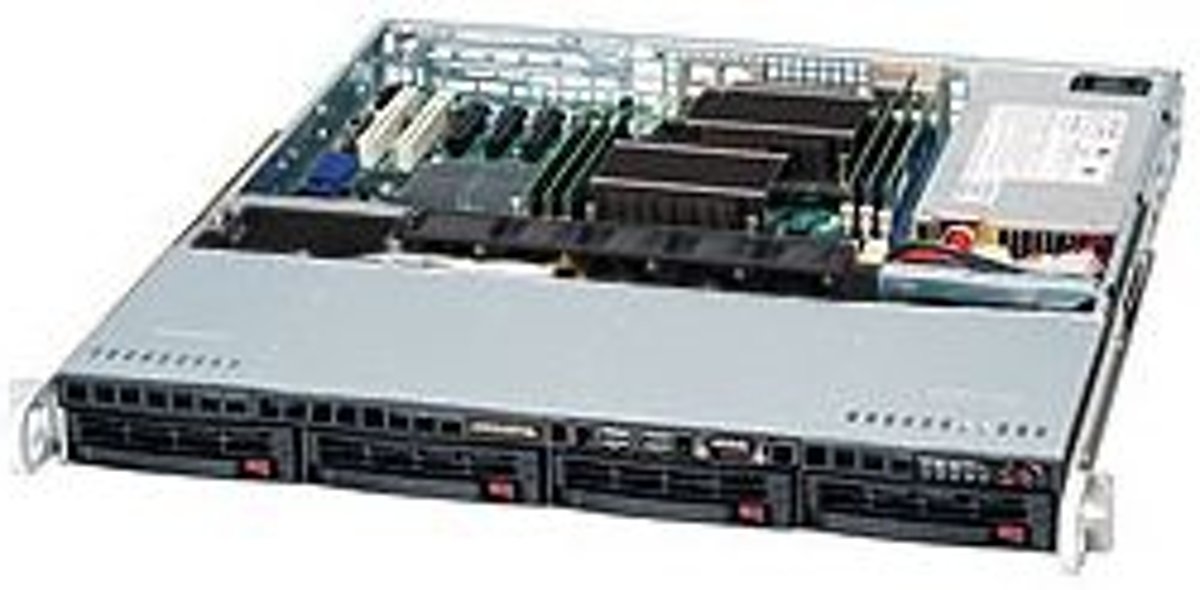 Supermicro 813MTQ-600CB 600W Zwart computerbehuizing