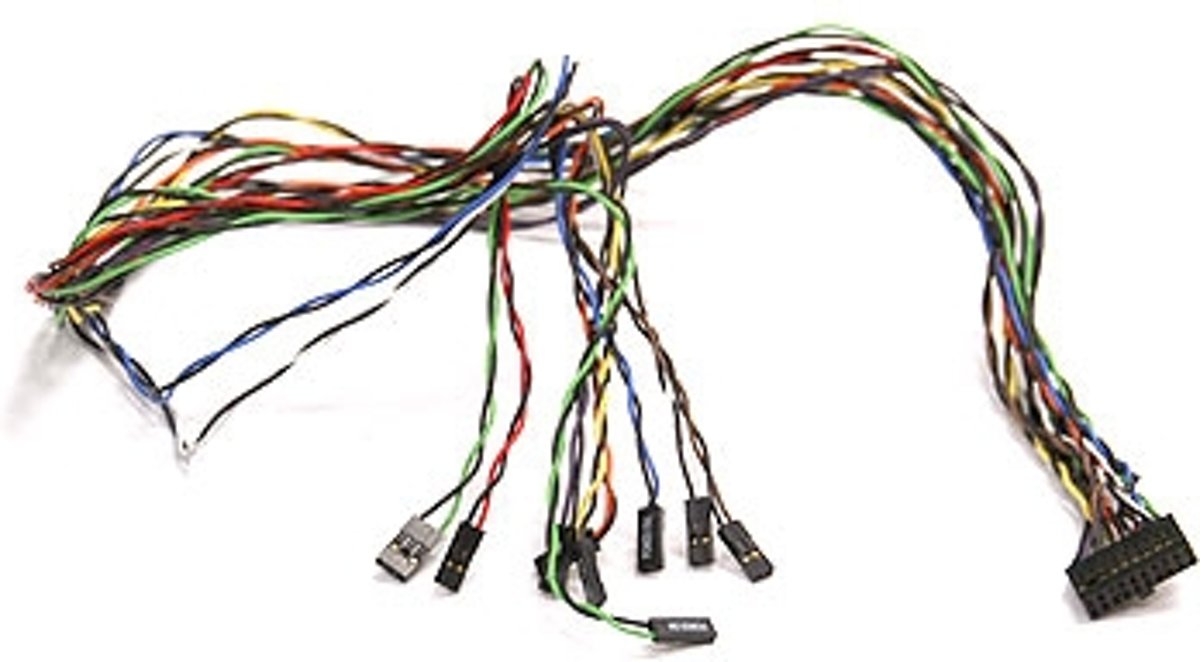 Supermicro Front Panel Switch Cable, 20-pin Split, 30cm 20-pin kabeladapter/verloopstukje