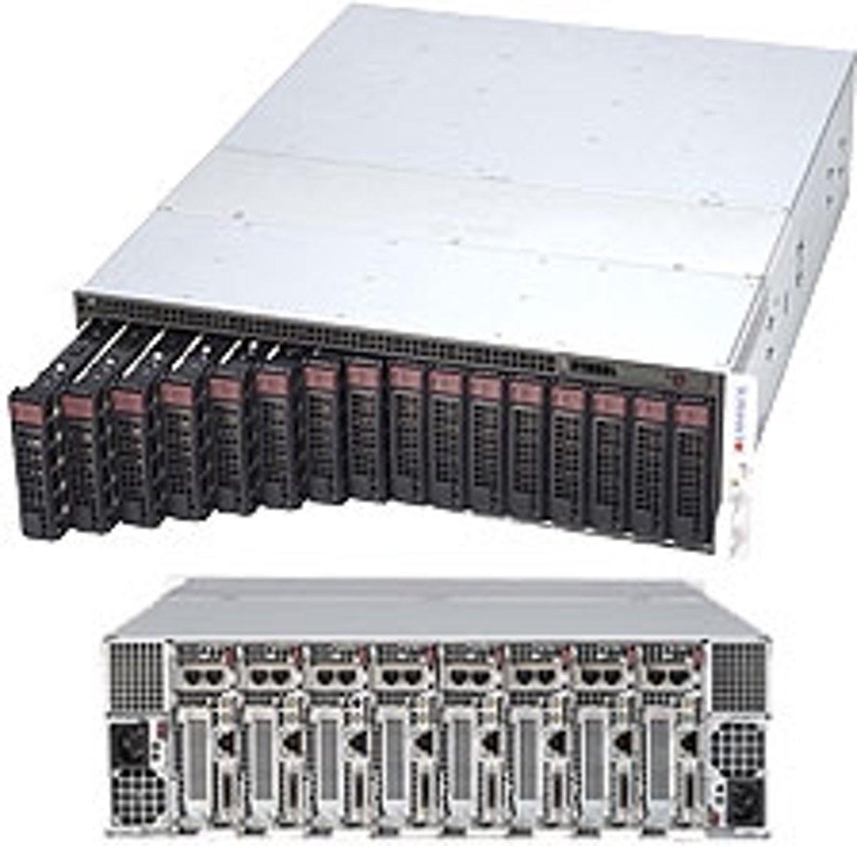 Supermicro SYS-5038ML-H8TRF server barebone Intel® C224 LGA 1150 (Socket H3) 3U Zwart, Zilver