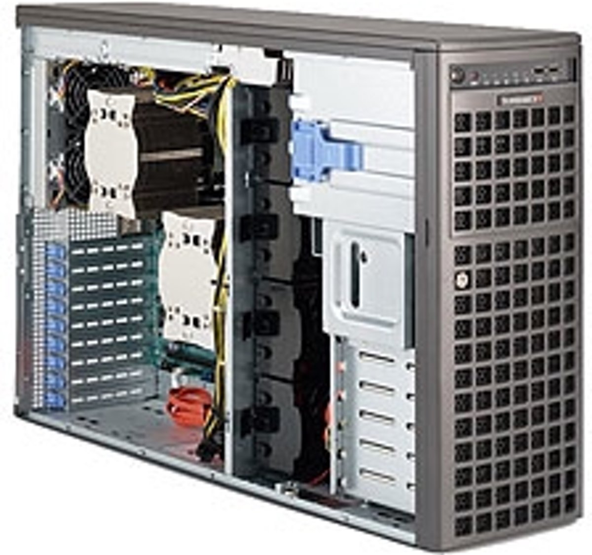 Supermicro SYS-7047AX-TRF server barebone Intel® C602 LGA 2011 (Socket R) 4U Zwart