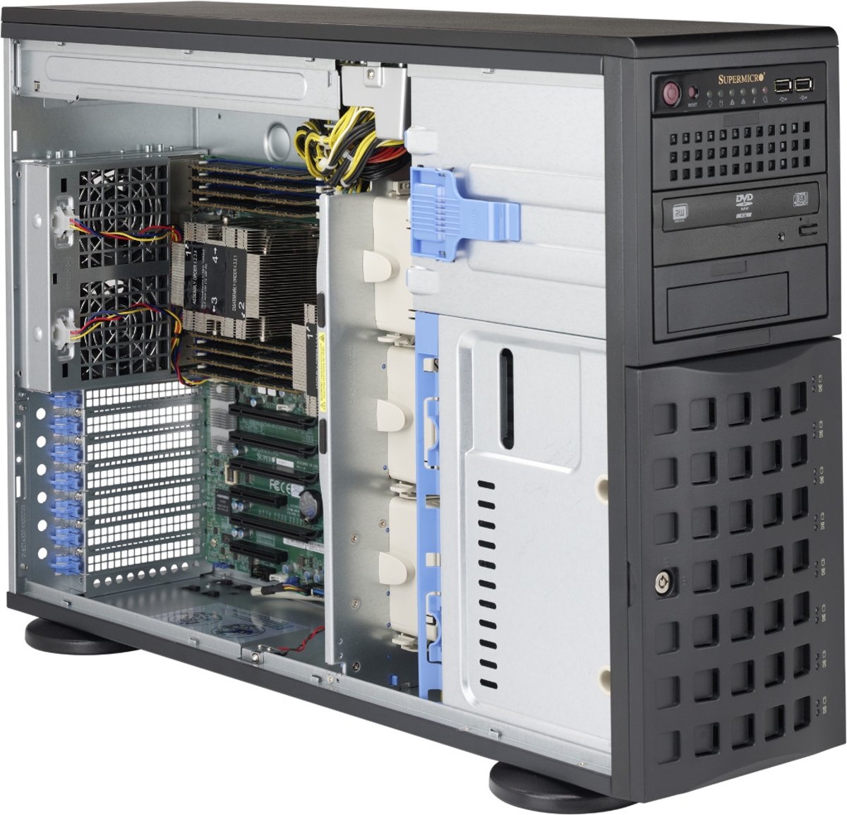 Supermicro SuperChassis 745TQ-R920B Toren Zwart 920W computerbehuizing