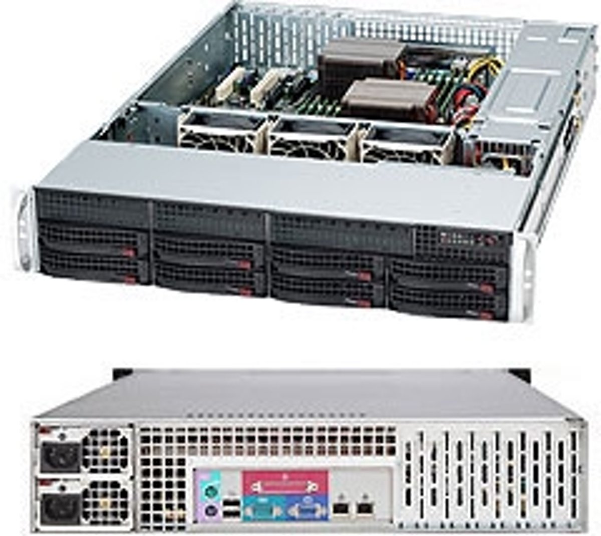 Supermicro SuperChassis 825TQ-R740LPB Rack 740W Zwart computerbehuizing