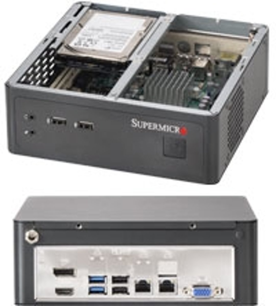 Supermicro SuperServer 1017A-MP BGA559 Zwart