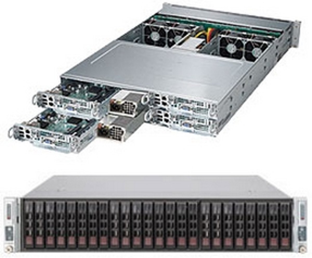 Supermicro SuperServer 2028TP-HC0TR LGA 2011-v3 2U Zwart