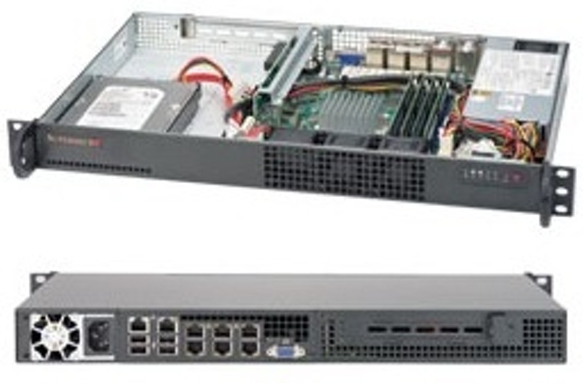 Supermicro SuperServer 5018A-TN7B BGA 1283 1U Zwart