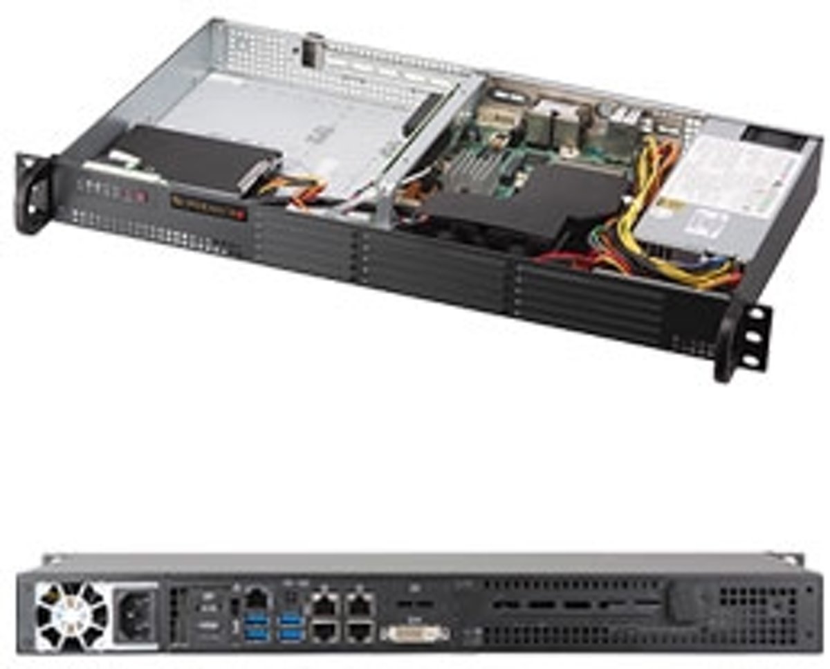 Supermicro SuperServer 5019S-TN4 Intel C236 BGA 1440 1U Zwart