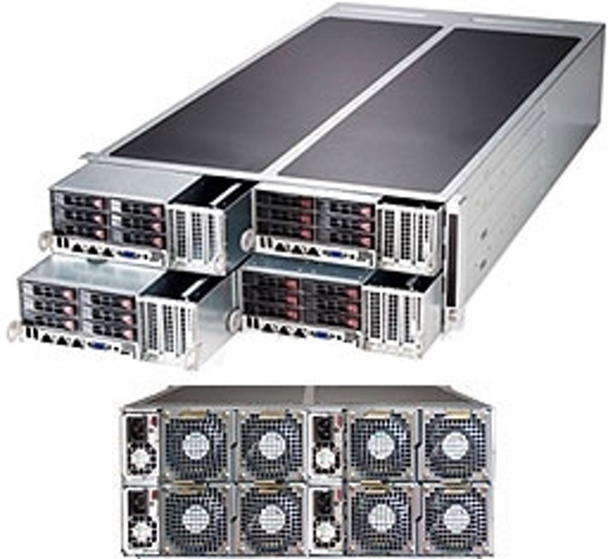 Supermicro Superserver F627G2-FT+ Intel® C602 LGA 2011 (Socket R) 4U Zwart