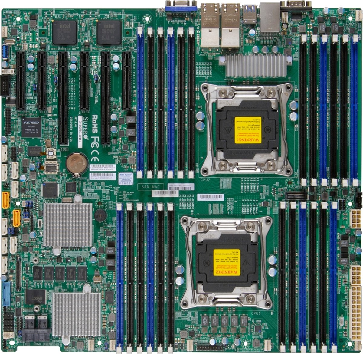 Supermicro X10DRC-LN4+ Intel C612 LGA 2011 (Socket R) ATX server-/werkstationmoederbord