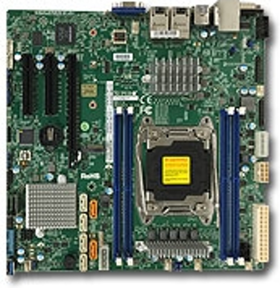 Supermicro X10SRM-TF server-/werkstationmoederbord LGA 2011 (Socket R) Intel® C612 microATX