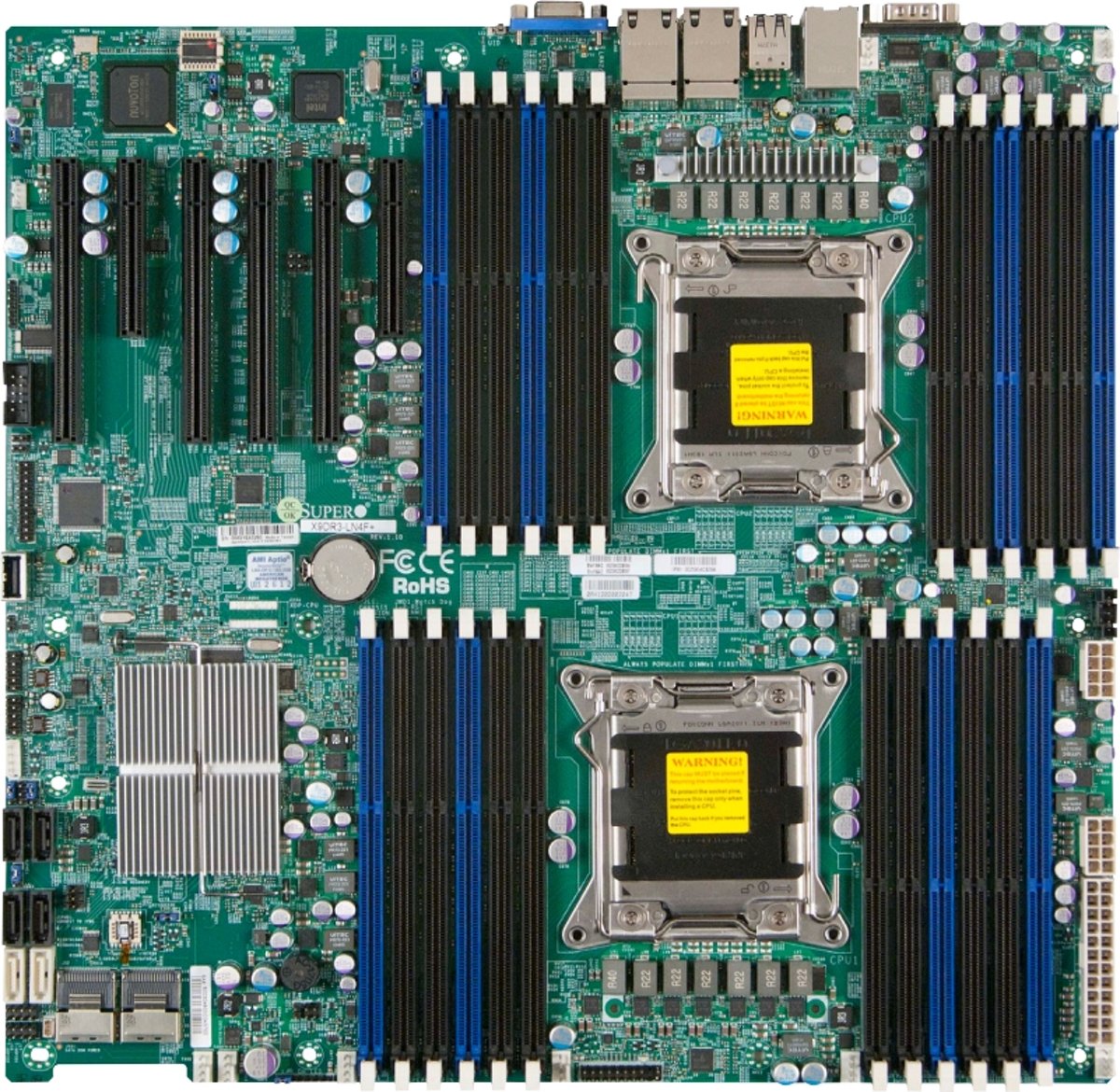 Supermicro X9DR3-LN4F+ Intel C606 LGA 2011 (Socket R) Verlengd ATX server-/werkstationmoederbord