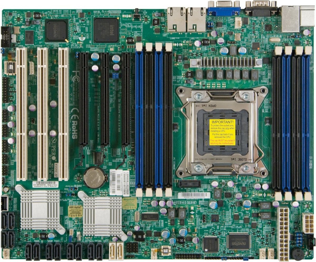 Supermicro X9SRE-F-O Retail Intel C602 LGA 2011 (Socket R) ATX server-/werkstationmoederbord