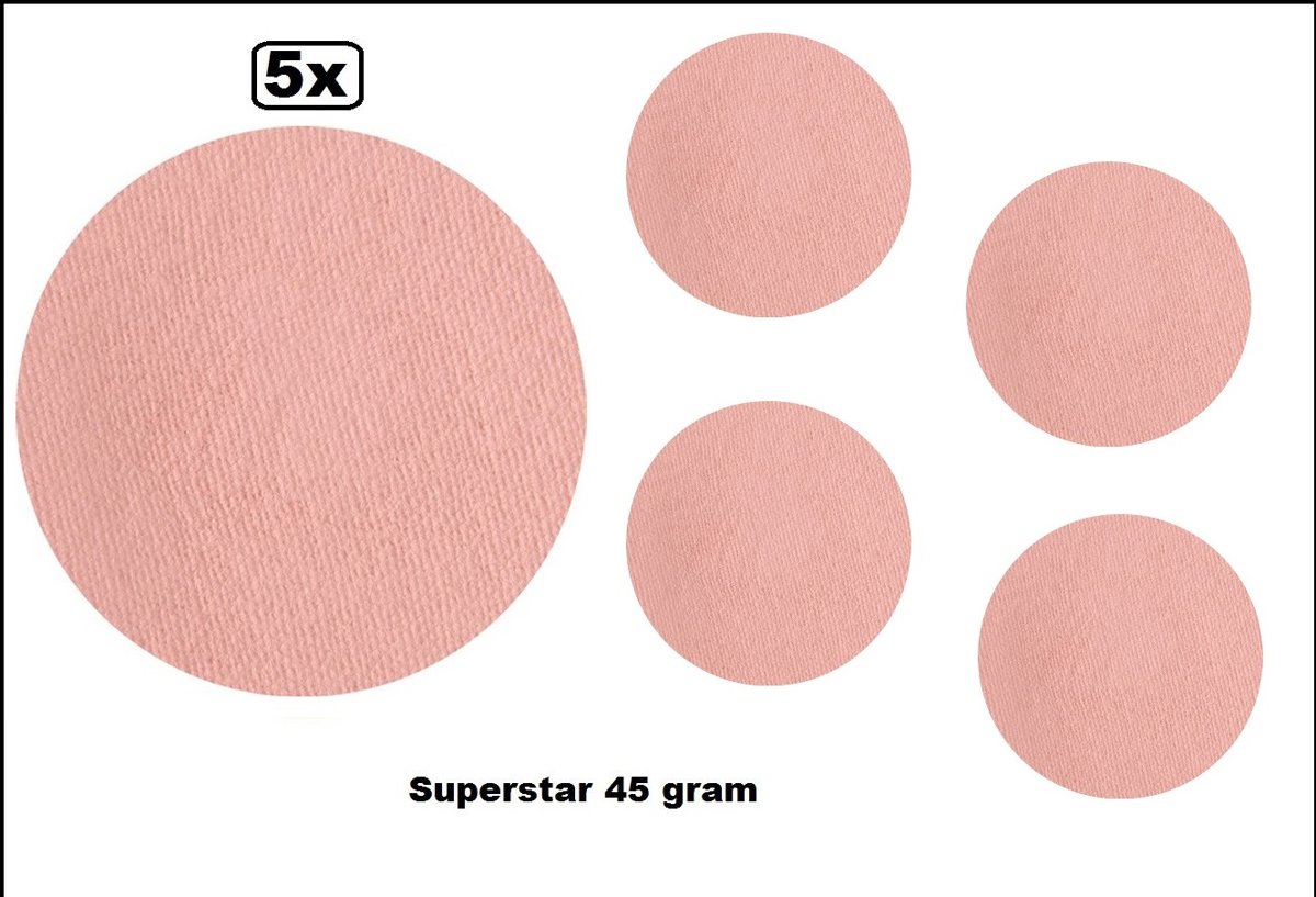 5x Superstar Midtone pink 45 gram colour 018