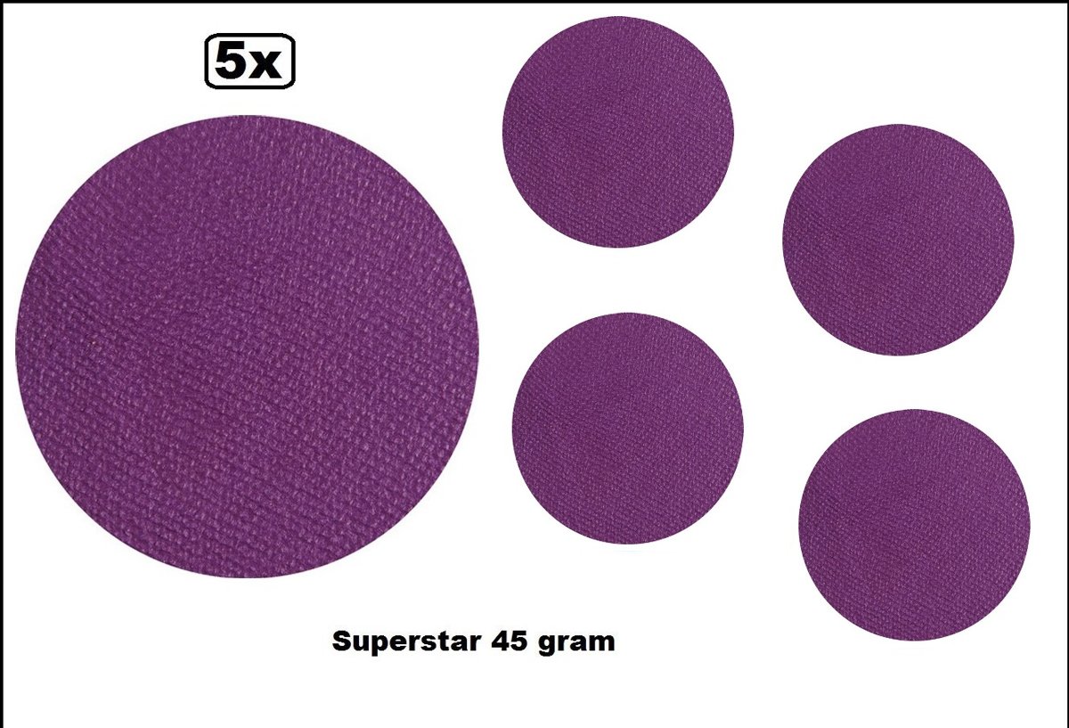 5x Superstar paars 45 gram colour 038