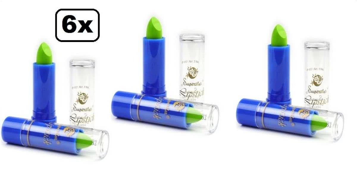 6x Horror Superstar lipstick Poison Green