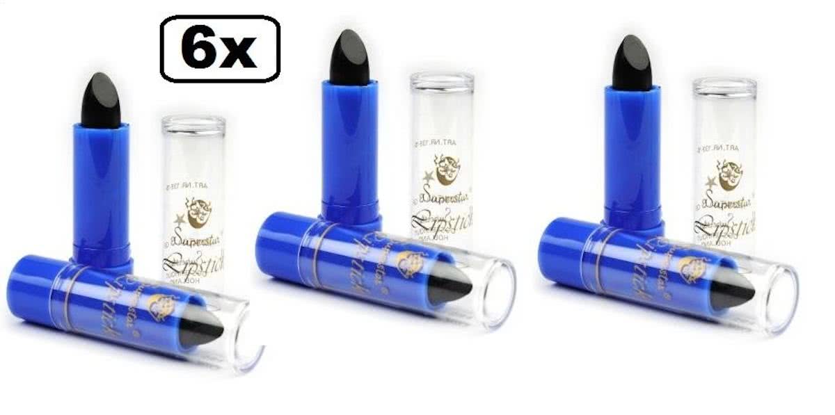 6x Horror Superstar lipstick zwart