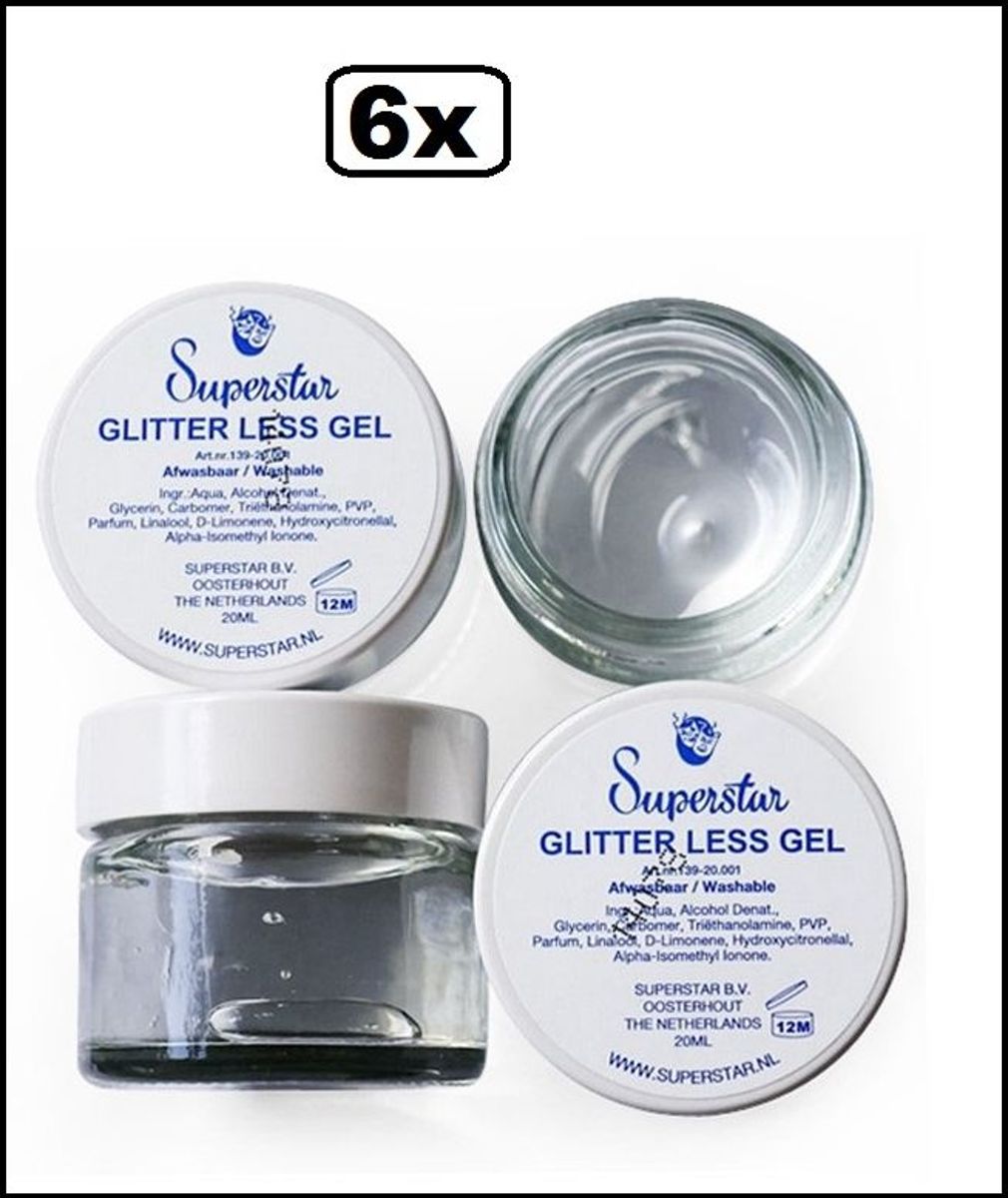 6x Superstar fixing gel 15 ml