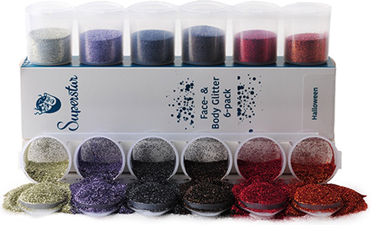 Superstar Halloween Fine Glitter Mix 6-pack (90 ml)