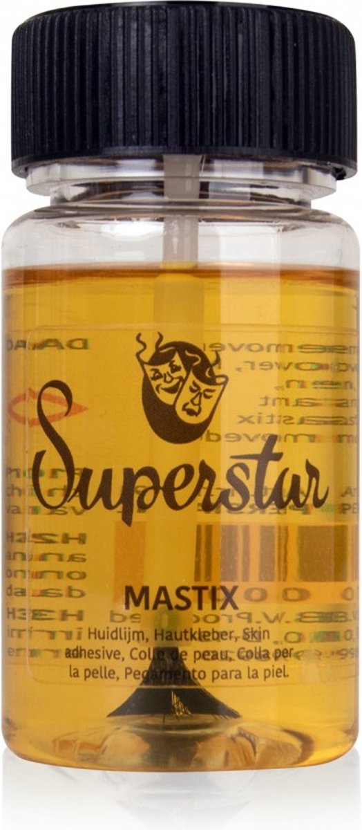 Superstar Huidlijm Mastix Met Penseeldop 50 Ml Geel/wit