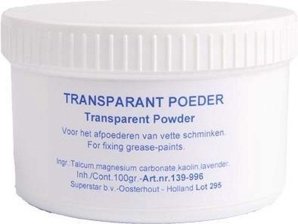 Superstar Transparantpoeder 100 Gram Wit