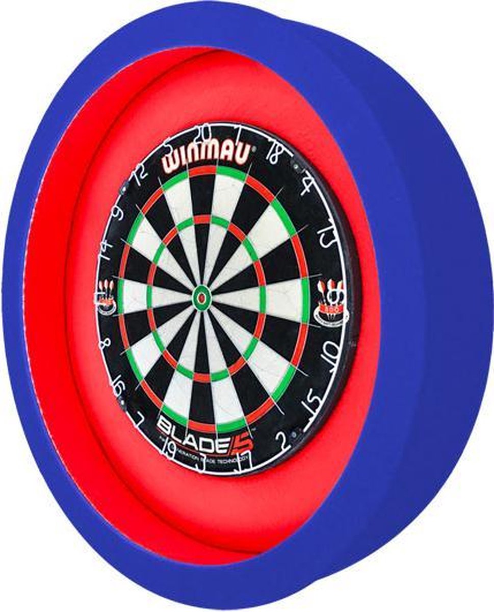 S4D Dartbord Verlichting XXL-I Duo Color Blauw Rood