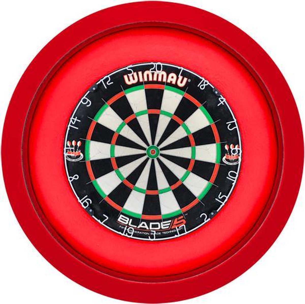 S4D Dartbord Verlichting XXL One Color Rood