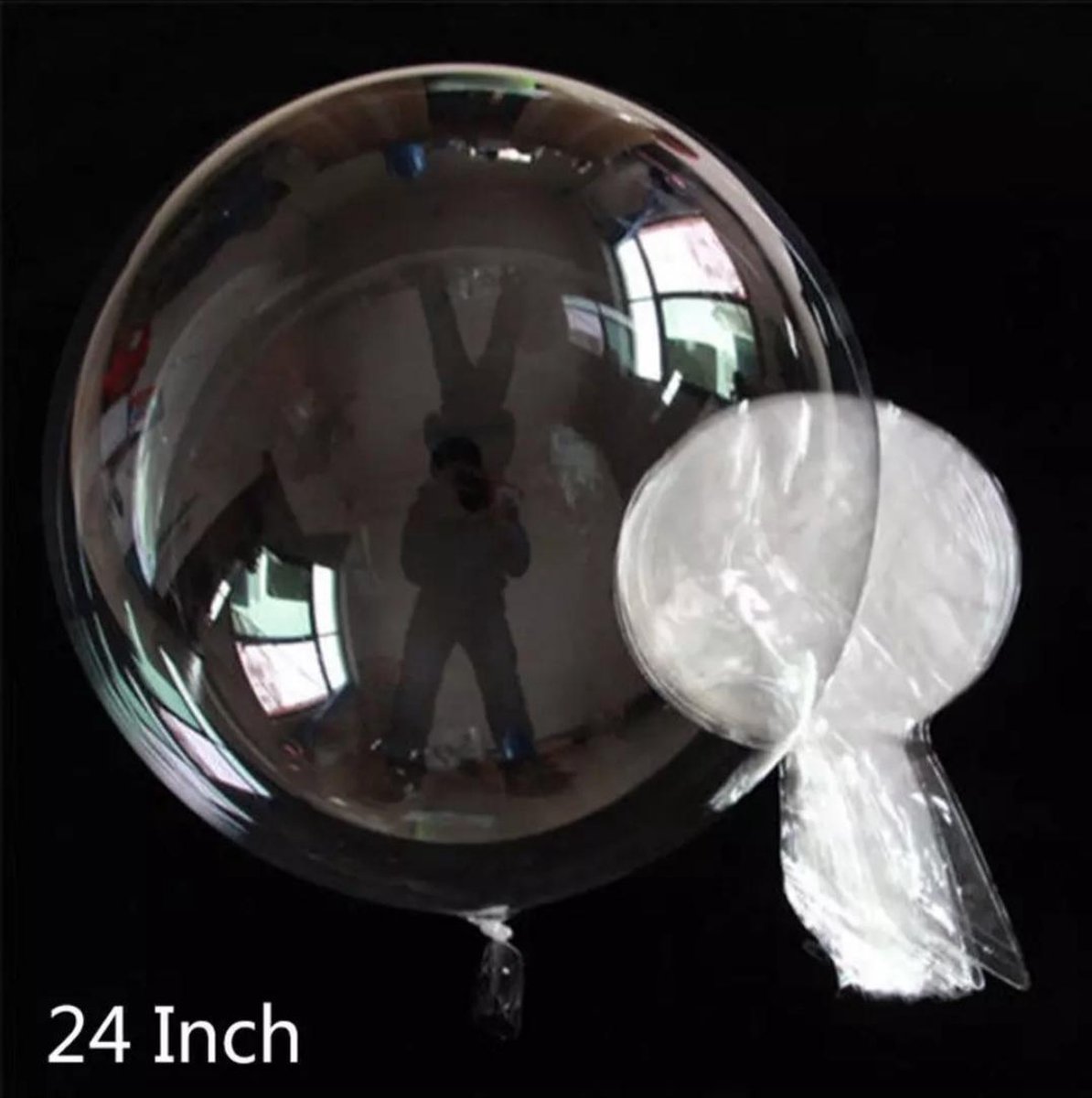 Bobo Transparant - Clear Ballon - Birthday - Bruiloft Decoratie - Diy - Helium -Ballon - 60cm