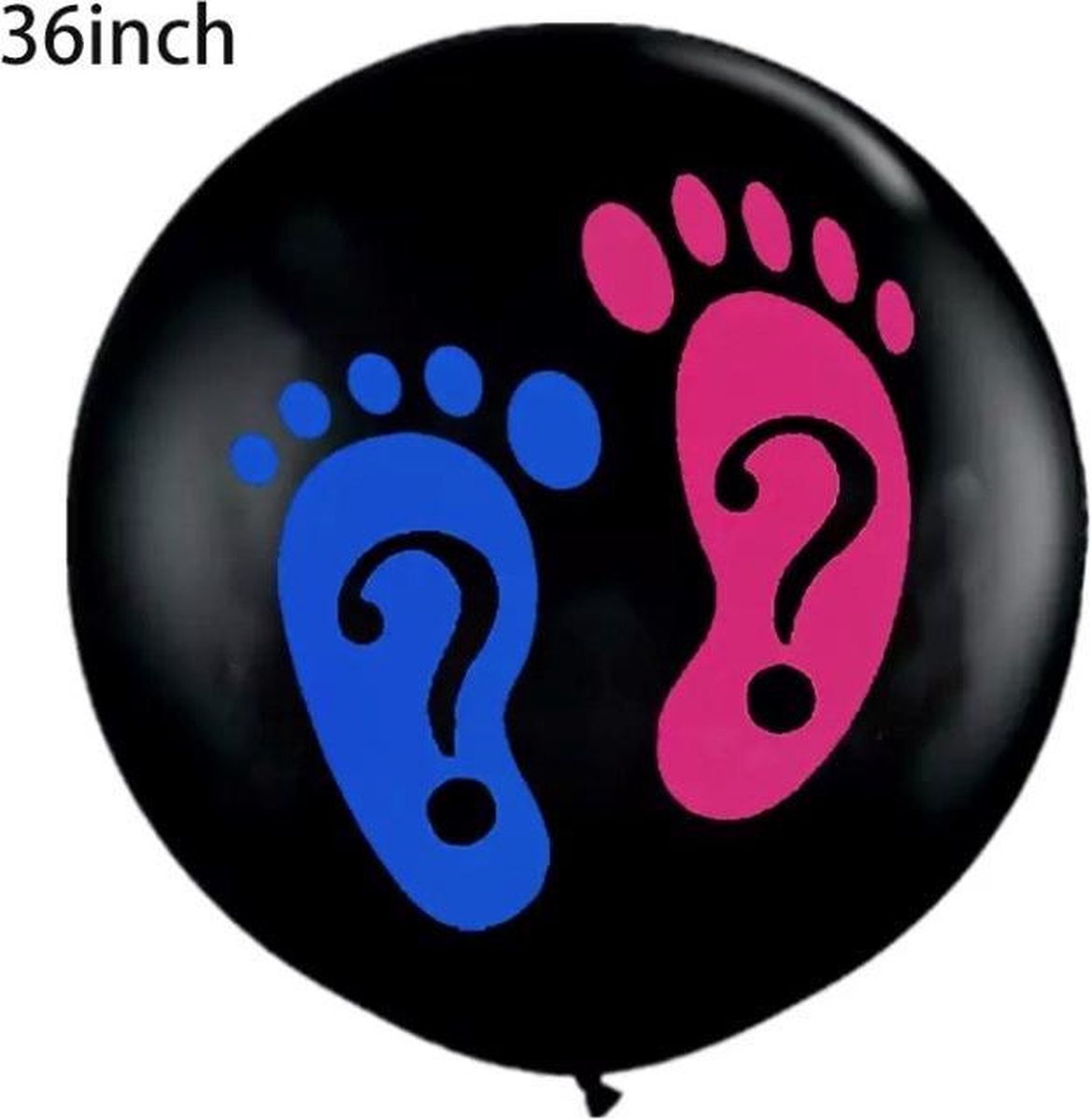 Gender Reveal - 36 inch - Latex - Ballon - Roze - Blauw - Voetjes - Feestdecoratie