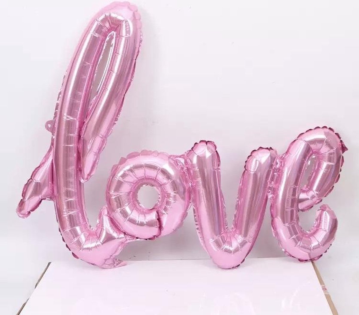 Love Folie Ballon Kleur Roze - Decoratie - 54 cm