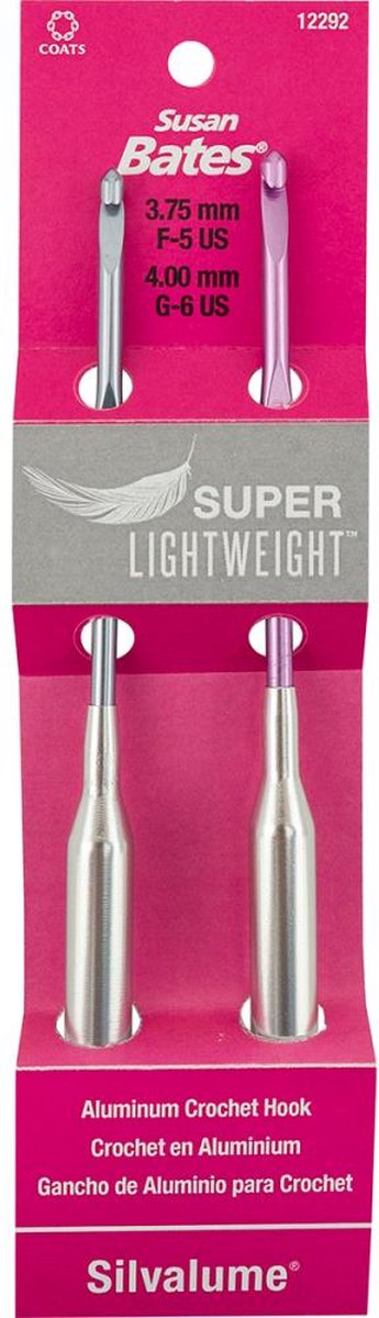 Susan Bates - aluminium haaknaaldenset 12292 - 3.75 en 4.0 mm - 12292