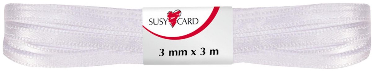 SUSY CARD cadeaulint dubbelzijdig satijn 3mm x 3m geel