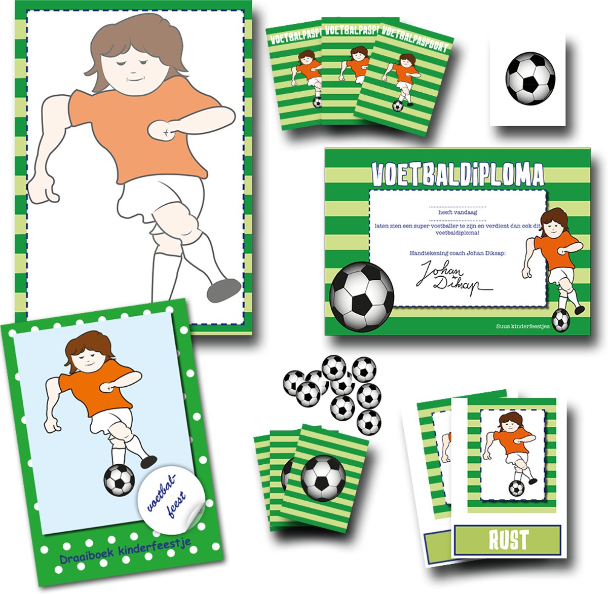 Speurtocht kinderfeestje voetbal