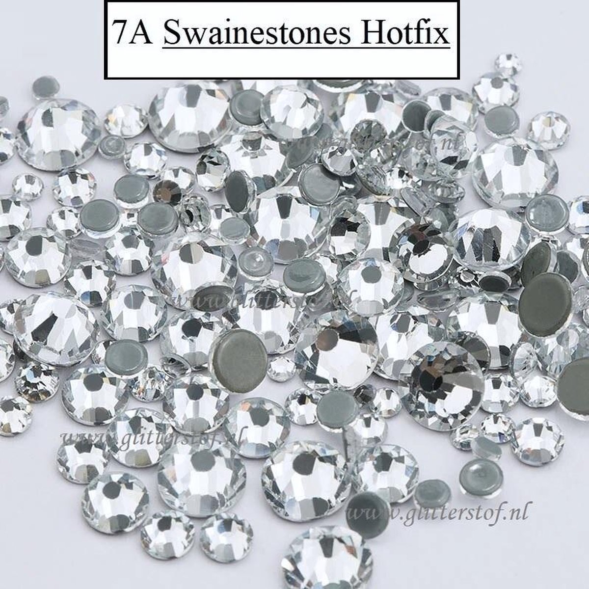 Swainstones 7A Strass steentjes,  Crystal Rhinestones Hotfix Steentjes Flatback SS12 (3,00-3,20mm) 1440st (10 Gross)