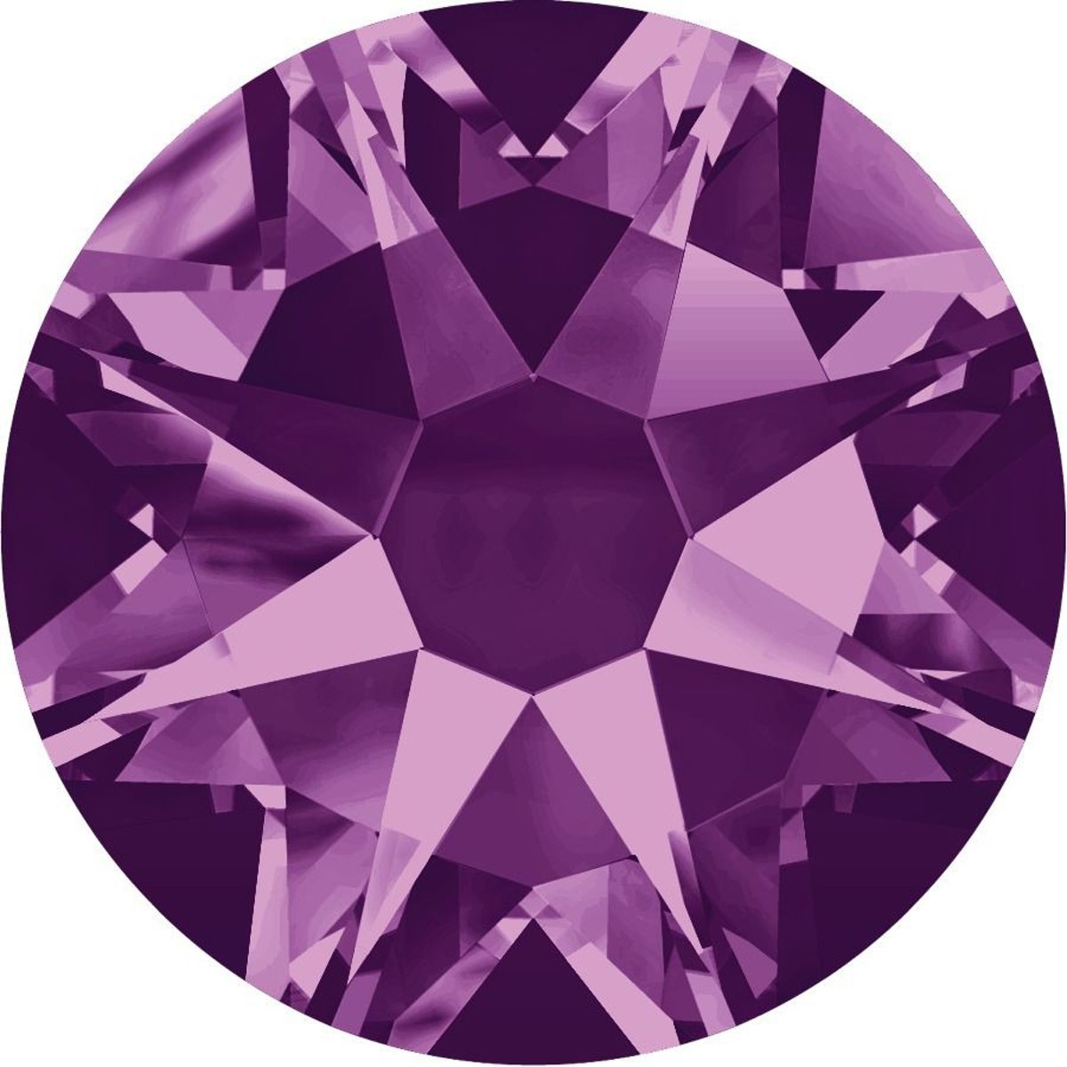 Swarovski 2078 SS20 Amethyst - 144 stuks