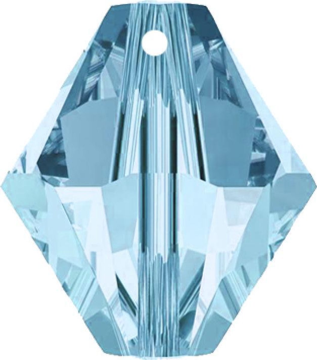 Swarovski kralen - 6301 aquamarine AB 8mm 10 stuks - swarovski bicone pendant - swarovski hanger - beads - callance