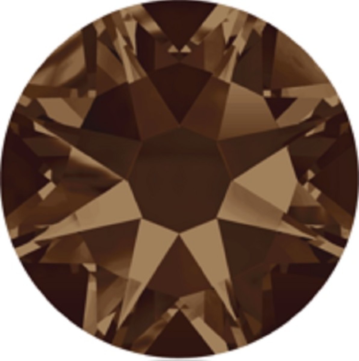 Swarovski kristallen SS 34 ( 7,1 mm ) Smoked Topaz ( 25 stuks )