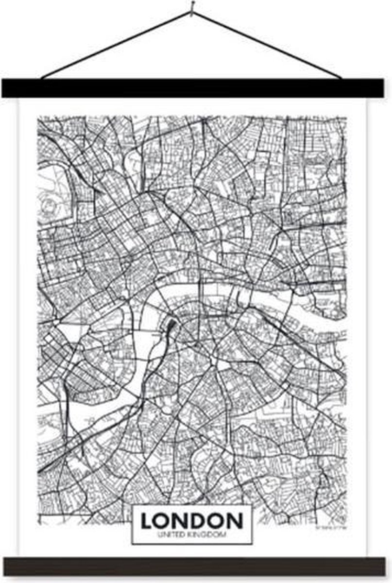 Schoolplaat City Map London - 60xH90 cm