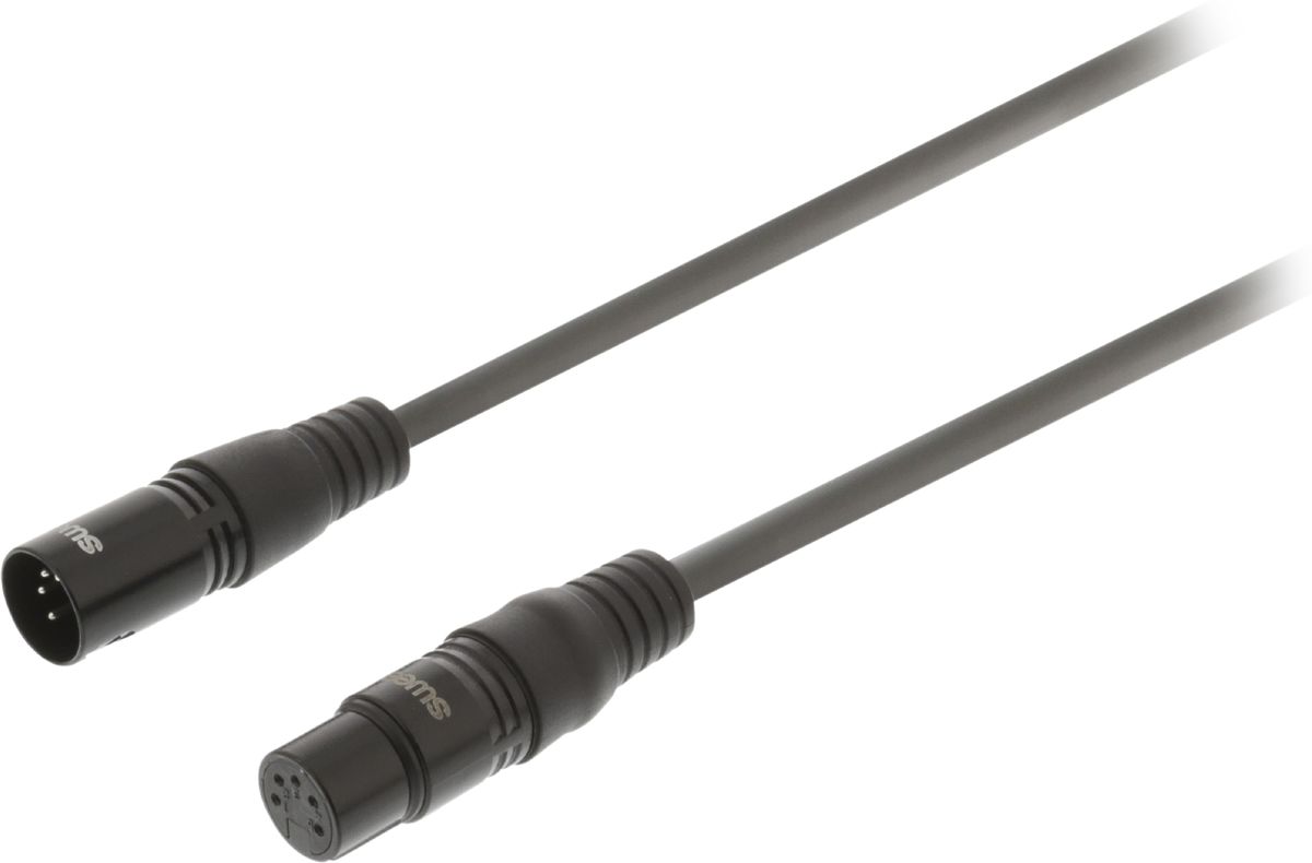 Sweex 5-pins XLR (m) - 5-pins XLR (v) DMX kabel - 5 meter