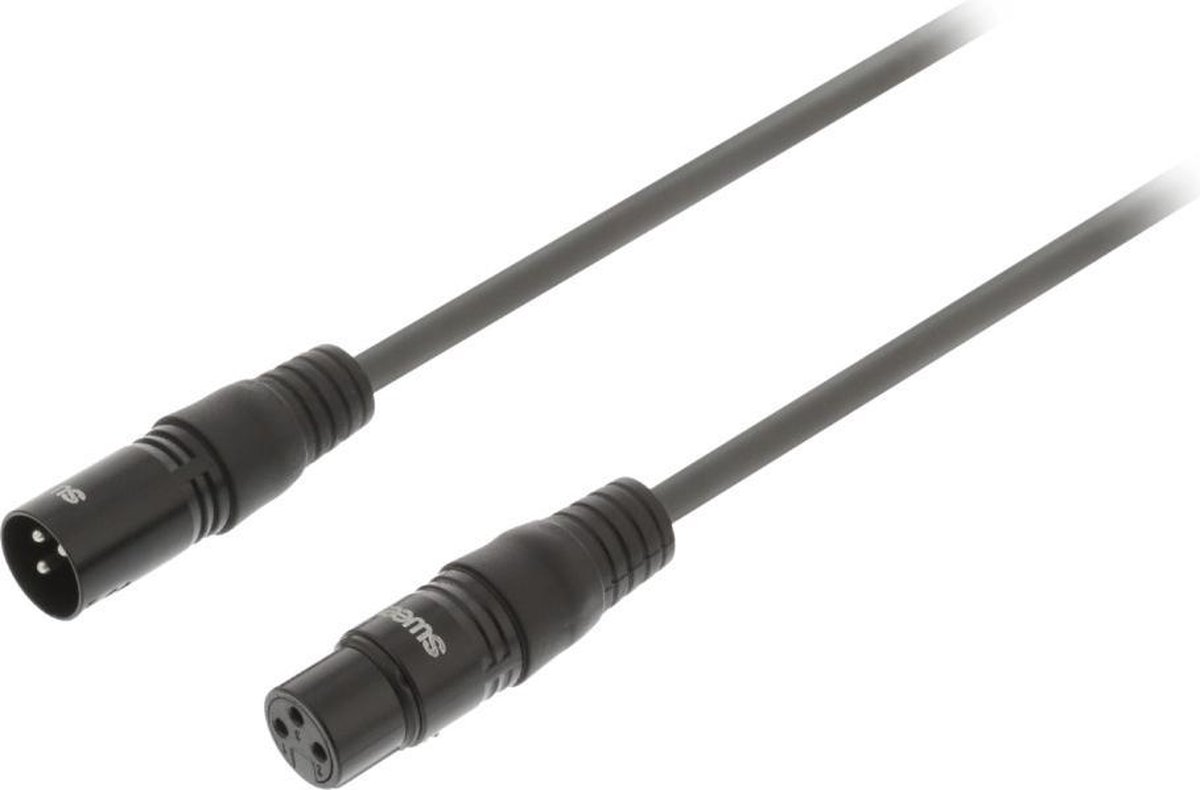 Sweex SWOP15012E05 Xlr Digitale Kabel Xlr 3-pins Male - Xlr 3-pins Female 0.50 M Donkergrijs