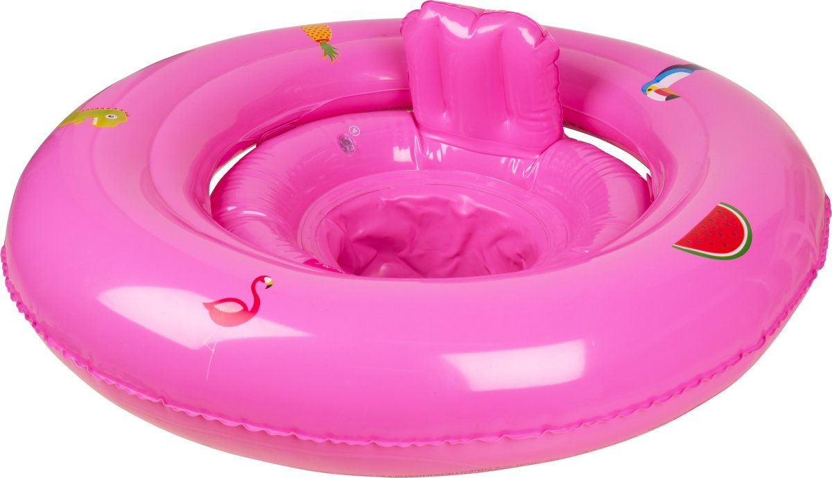 Baby Zwemzitje roze - Baby zwemband - Baby Zwemring - Baby zwemstoel - Baby Float - Opblaasbaar - 0-1 jaar - Swim Essentials