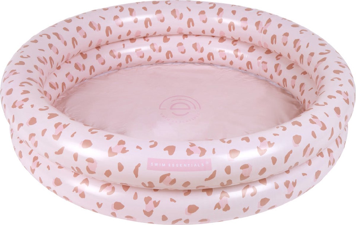 Swim Essentials Opblaasbaar Zwembad - Baby & Kinder Zwembad - Old Pink Panterprint - Ø 100 cm