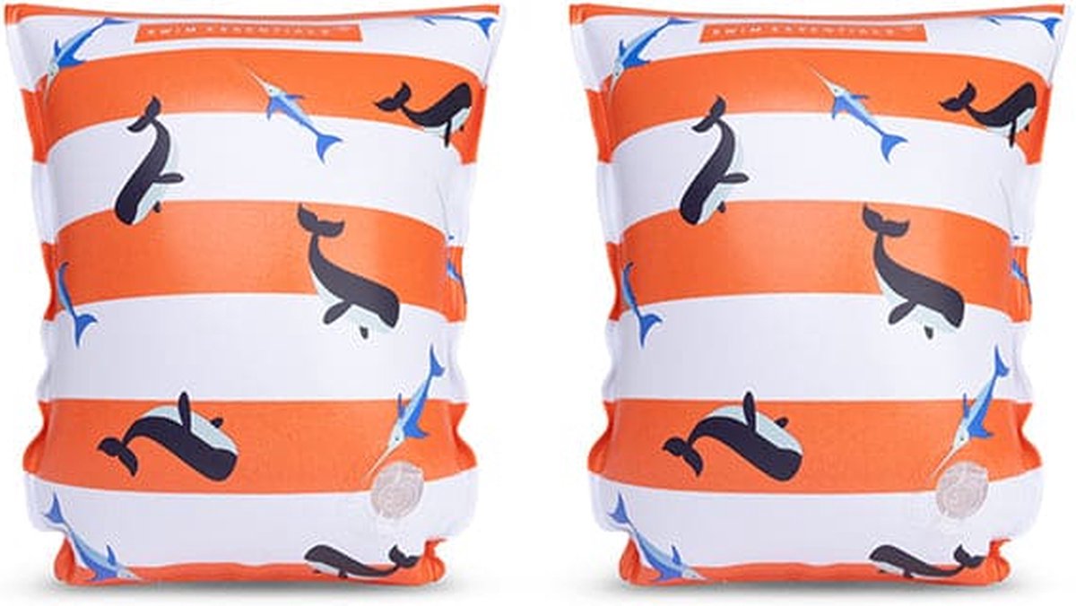   Zwembandjes Rood Wit Walvis -   - 0-2 jaar - 0-15 kg
