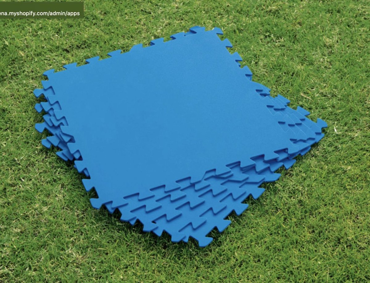 Zwembadtegels - 8 STUKS - Foam ondertegels - bescherming tegels - vloertegels - ondervloer - puzzel mat - 50CM X 50CM - ondergrond - zwembad tegels - zwembad